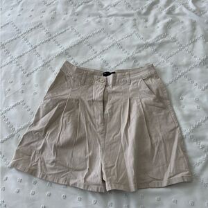 ASOS Beige High-Waisted Shorts